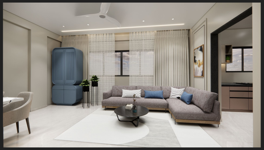 Sable Sir 3D living room visualisation